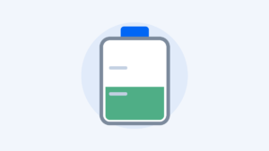 Illustration of a coolant expansion tank showing the level between the minimum and maximum marks