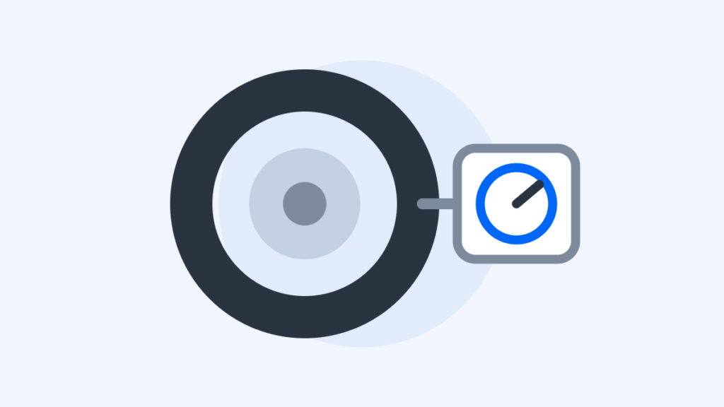 Illustration of a car tyre with a pressure gauge connected to the valve