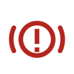 Brake system warning symbol