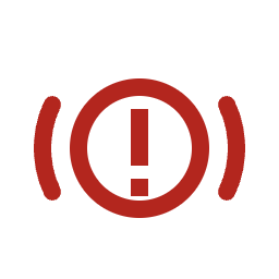 Brake system warning symbol